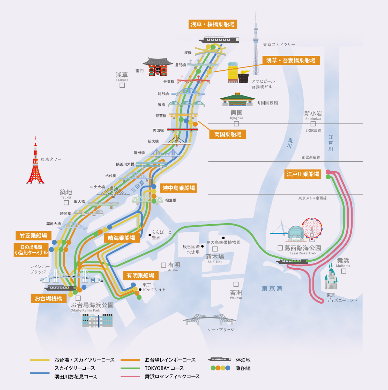 遊覧コース地図
